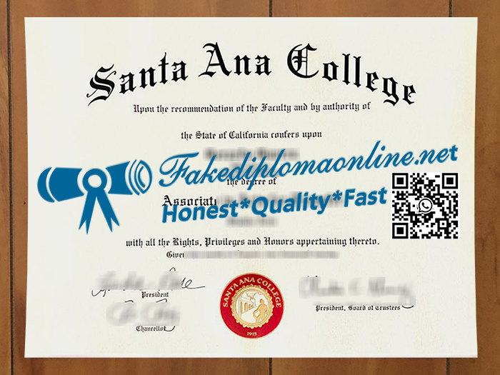 Santa Ana College degree