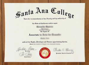 Santa Ana College diploma