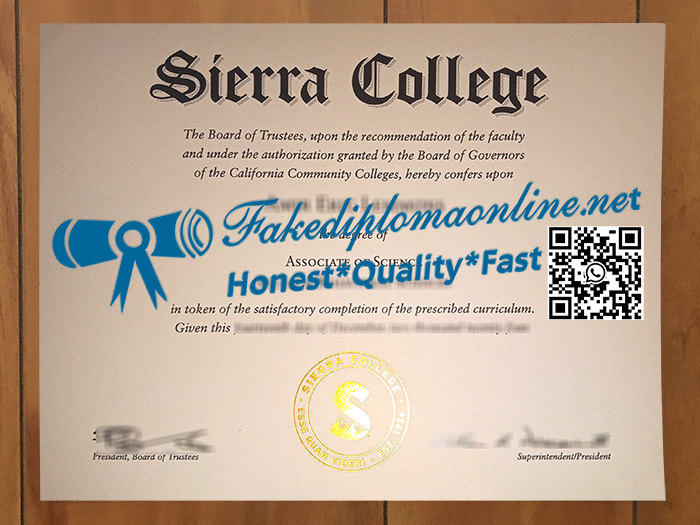 Sierra College degree