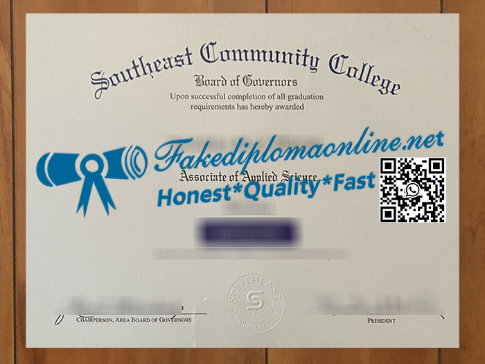 Southeast Community College diploma
