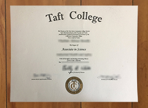 Taft College diploma