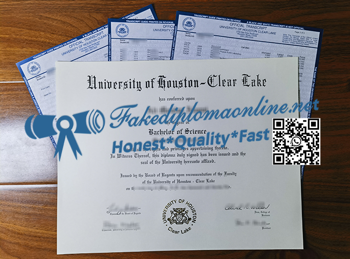 University of Houston-Clear Lake degree and transcript