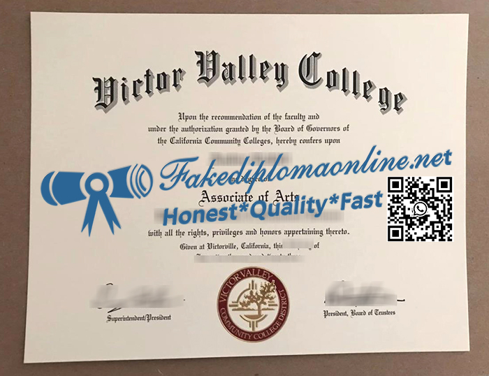 Victor Valley College diploma
