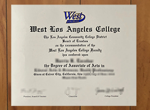 West Los Angeles College diploma