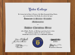 Yuba College diploma