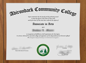 I am looking for a Adirondack Community College degree online