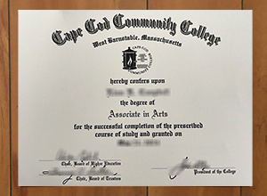 Cape Cod Community College diploma