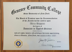 Genesee Community College diploma