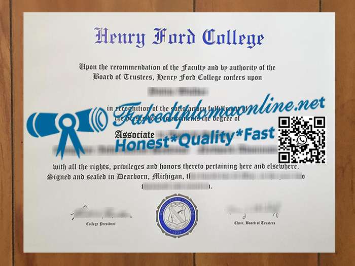 Henry Ford College degree