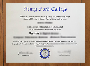 Order Henry Ford College degree, buy HFC diploma certificate