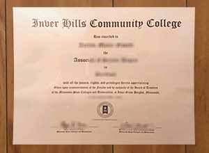 Inver Hills Community College diploma