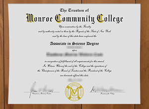 Monroe Community College diploma