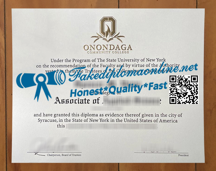 Onondaga Community College degree
