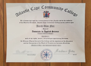 Obtain Atlantic Cape Community College diploma certificate