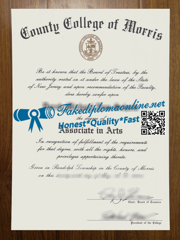 County College of Morris degree