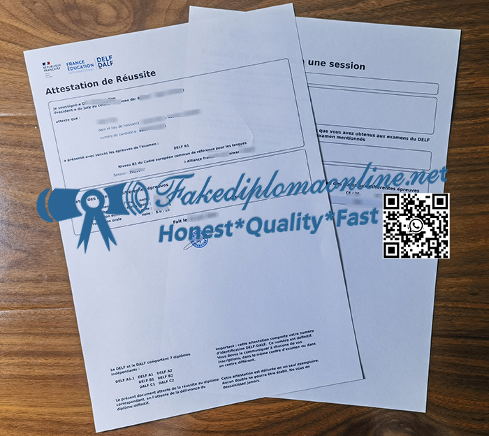 DELF transcript
