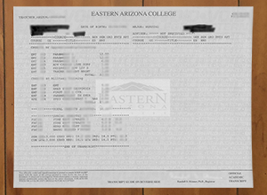 Looking for a Eastern Arizona College transcript online