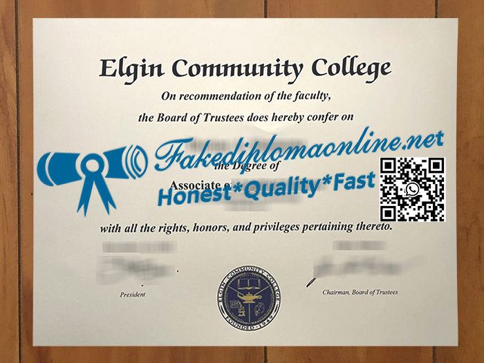 Elgin Community College diploma