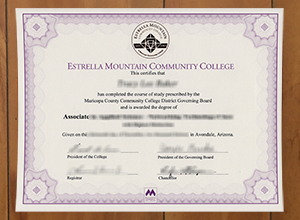 I need an Estrella Mountain Community College diploma online