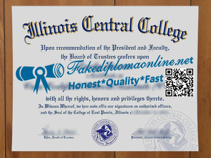 Illinois Central College certificate