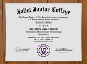 Joliet Junior College diploma