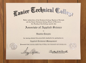 Lanier Technical College diploma