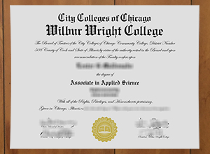 Wilbur Wright College diploma