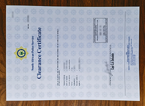 South African Police Clearance Certificate