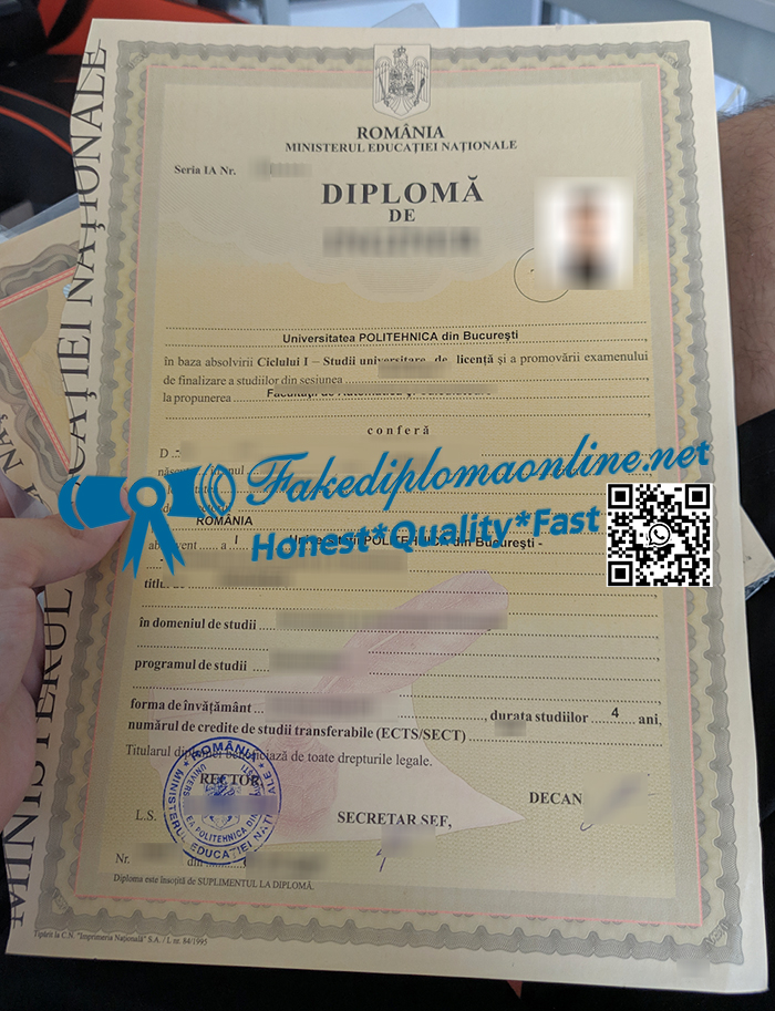 Universitatea Politehnica din Bucureşti degree