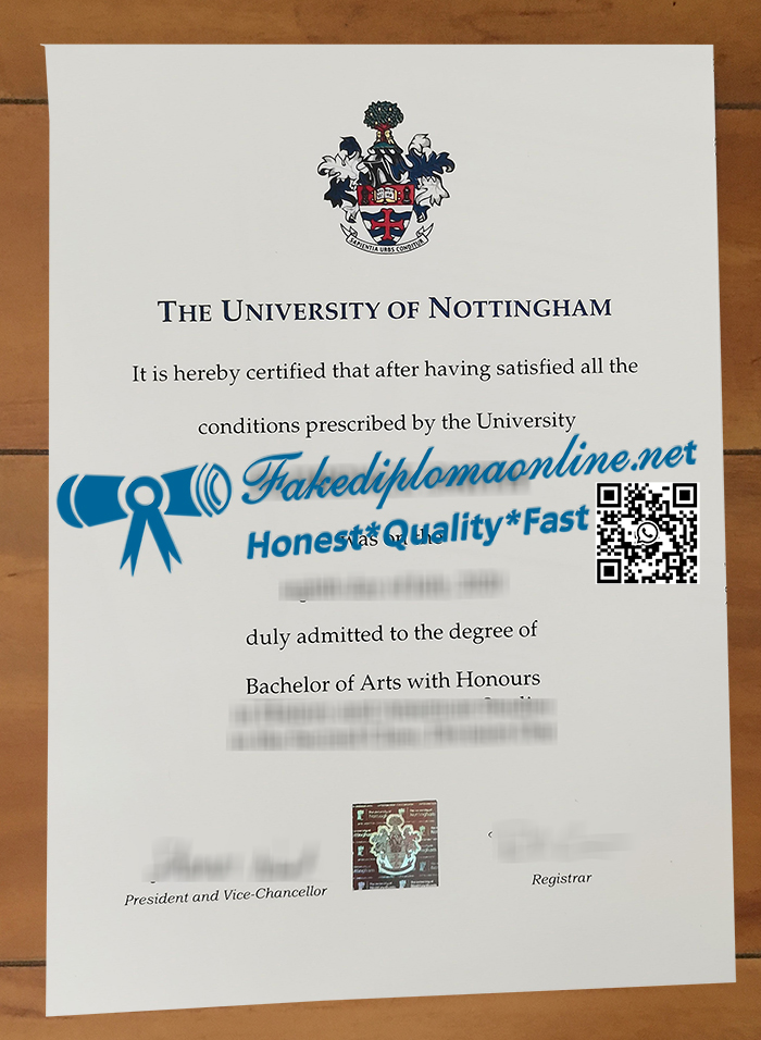 University of Nottingham degree