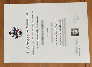 University of Nottingham diploma