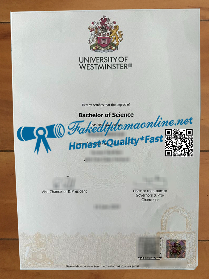 University of Westminster degree