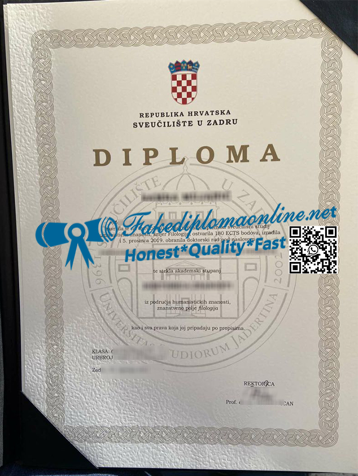 University of Zadar degree