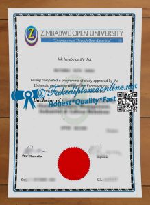 Zimbabwe Open University degree