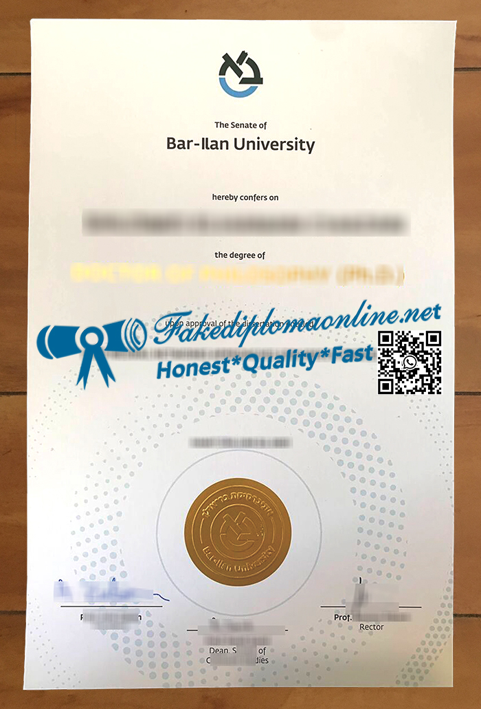 Bar Ilan University degree