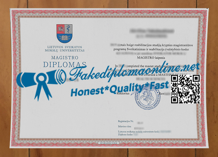 Lietuvos sveikatos mokslų universitetas degree