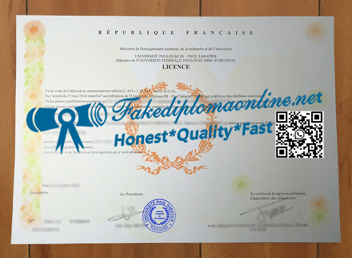 Université Toulouse III - Paul Sabatier diploma