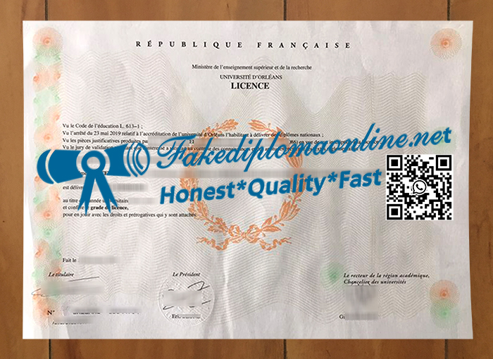 Université d'Orléans degree