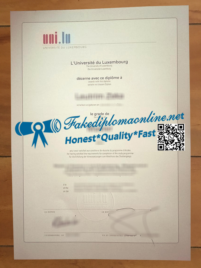 Université du Luxembourg degree