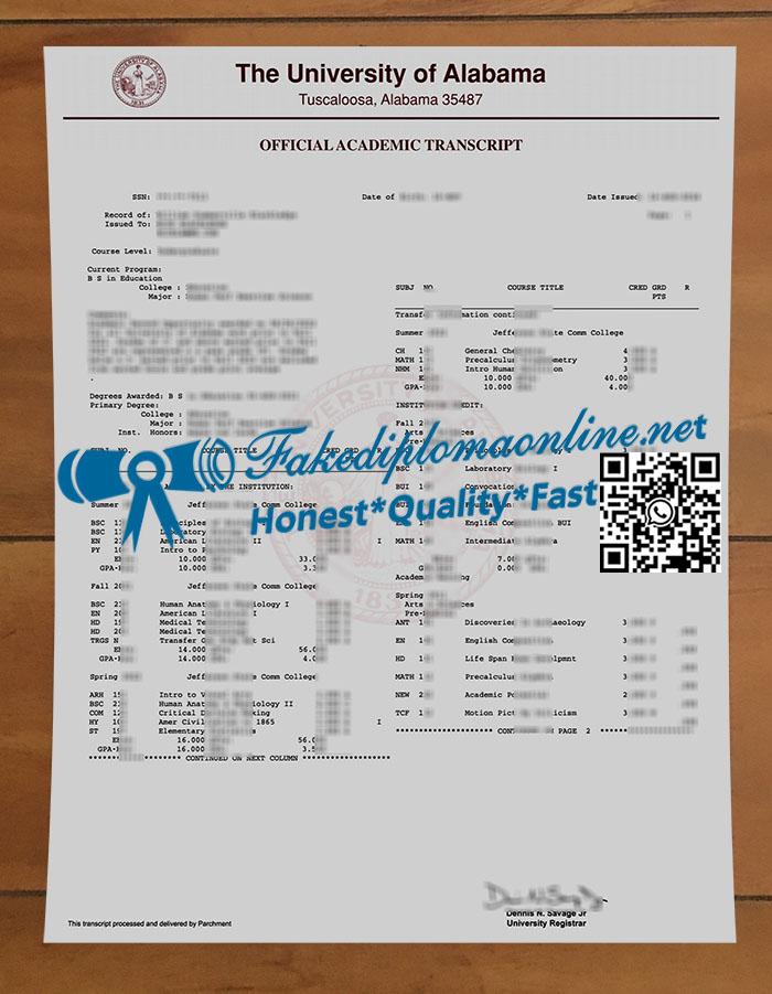 University-of-Alabama-transcript