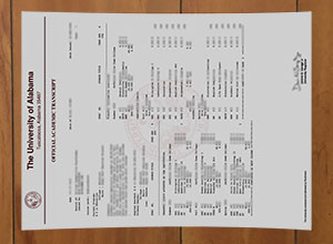 University of Alabama transcript
