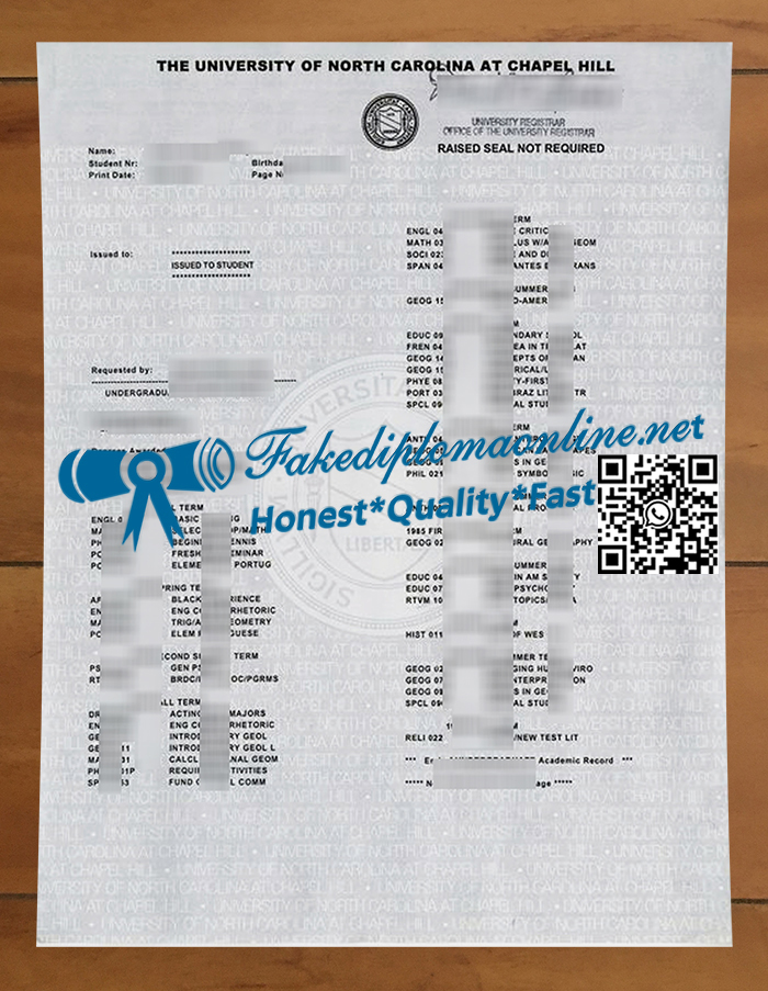 University-of-North-Carolina-at-Chapel-Hill-transcript