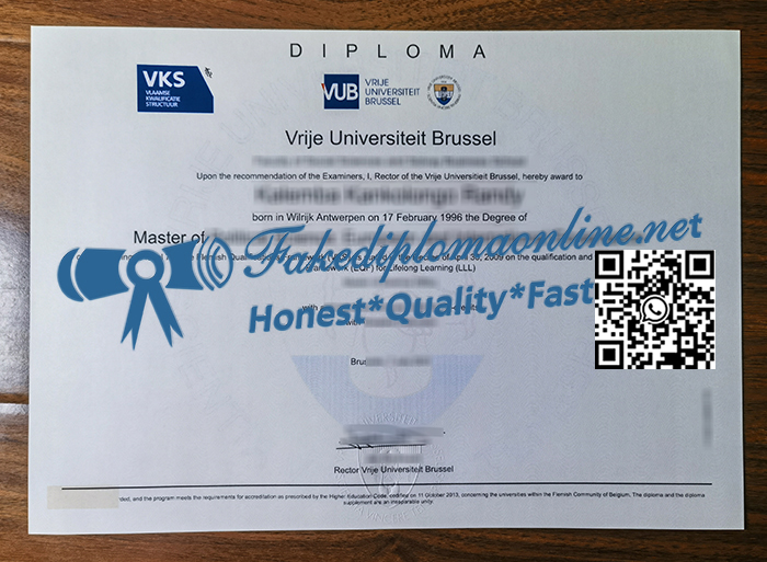 Vrije-Universiteit-Brussel-diploma