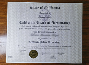 I would like to buy a California CPA certificate online