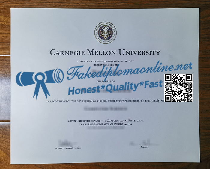 Carnegie Mellon University diploma