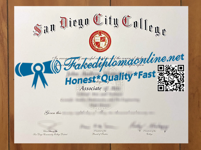 San Diego City College diploma