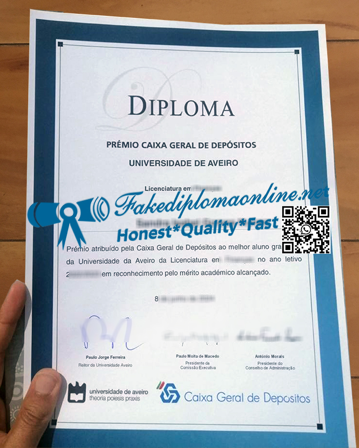 Universidade de Aveiro diploma