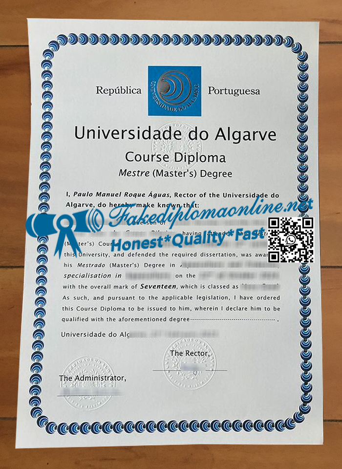 Universidade do Algarve diploma