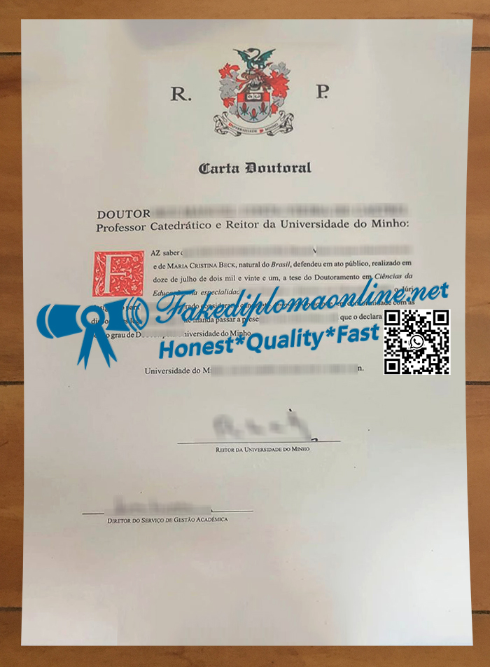 Universidade do Minho diploma