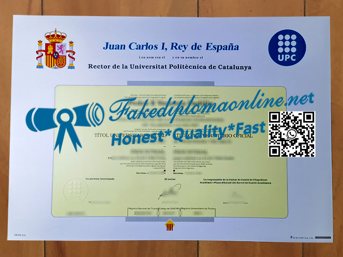 Universitat Politècnica de Catalunya diploma